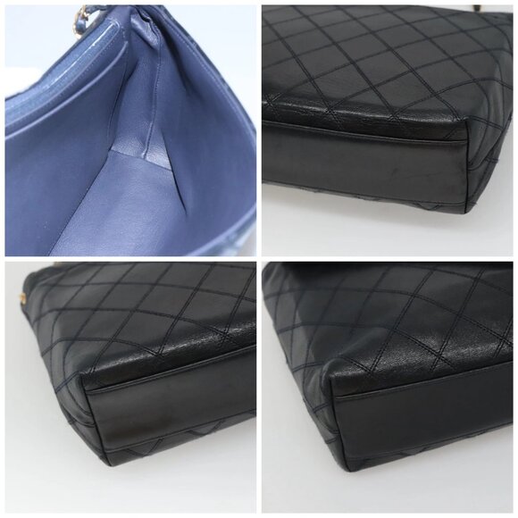 CHANEL Bicolore Deca Coco Chain Shoulder Bag Lamb Skin - Picture 13 of 14